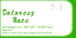 doloresz mate business card